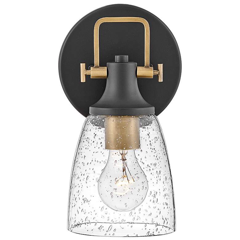 Image 3 Easton 10 1/2"H Black Gold Wall Sconce by Hinkley Lighting more views