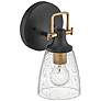 Easton 10 1/2"H Black Gold Wall Sconce by Hinkley Lighting