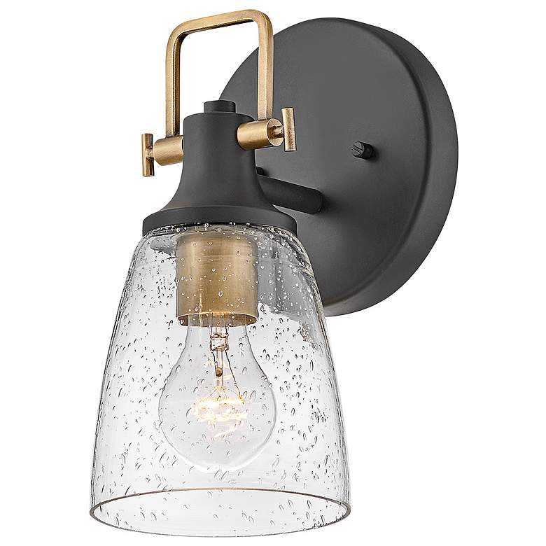 Image 5 Easton 10 1/2"H Black Gold Wall Sconce by Hinkley Lighting more views