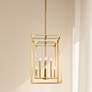 2_Easton 16 1/2" Wide Rubbed Brass 8-Light Chandelier