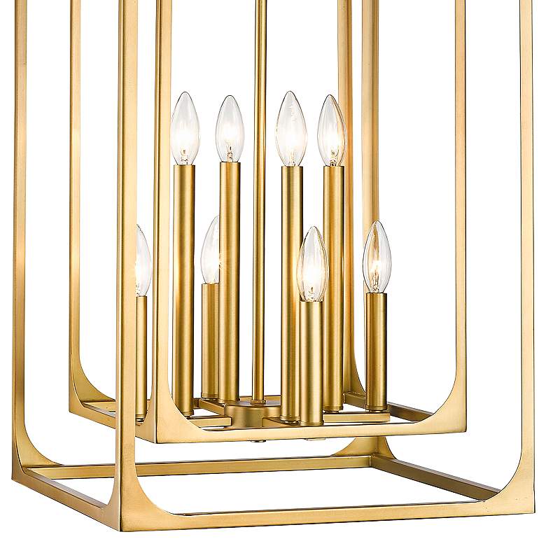 Image 4 Easton 16 1/2" Wide Rubbed Brass 8-Light Chandelier more views