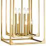4_Easton 16 1/2" Wide Rubbed Brass 8-Light Chandelier more views