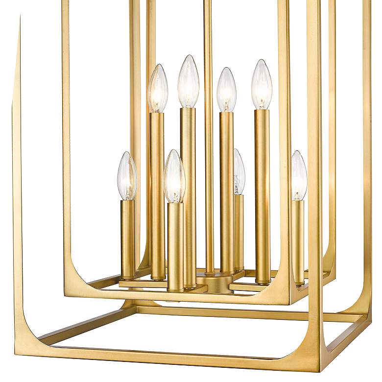 Image 5 Easton 16 1/2" Wide Rubbed Brass 8-Light Chandelier more views