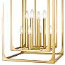5_Easton 16 1/2" Wide Rubbed Brass 8-Light Chandelier more views