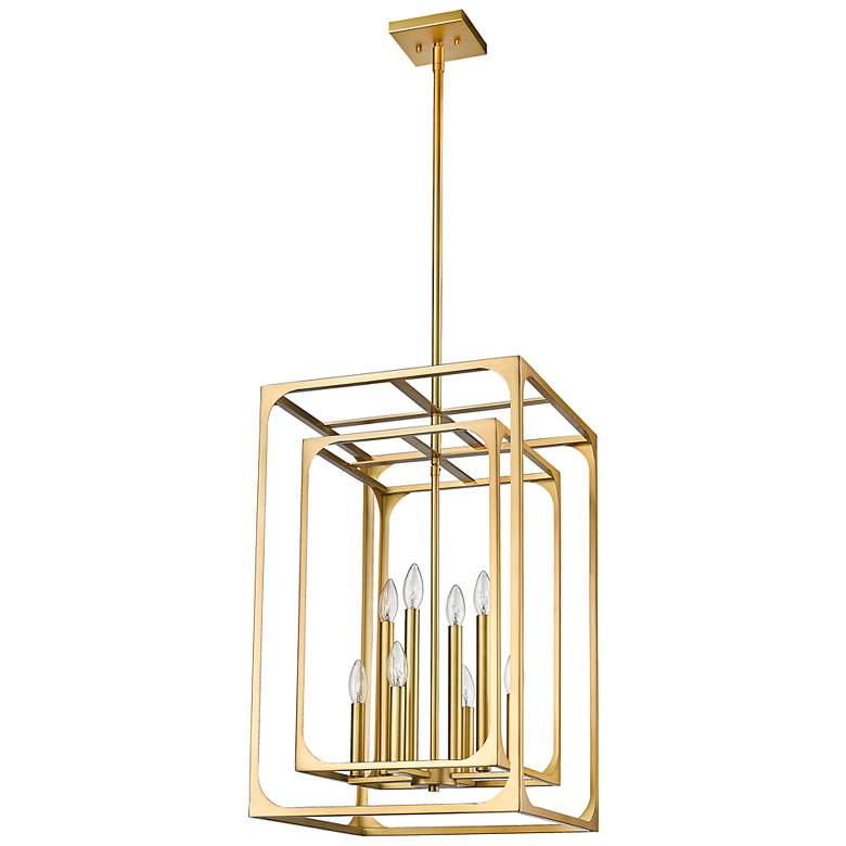 Image 6 Easton 16 1/2" Wide Rubbed Brass 8-Light Chandelier more views