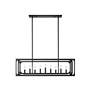6_Easton 44" Wide Matte Black 9-Light Linear Pendant more views