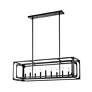 7_Easton 44" Wide Matte Black 9-Light Linear Pendant more views