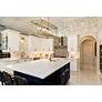 Thumbnail4 of Easton 44" Wide Rubbed Brass 9-Light Linear Chandelier more views