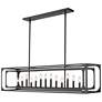 3_Easton 54" Wide Matte Black 13-Light Linear Pendant