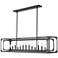 Easton 54" Wide Matte Black 13-Light Linear Pendant