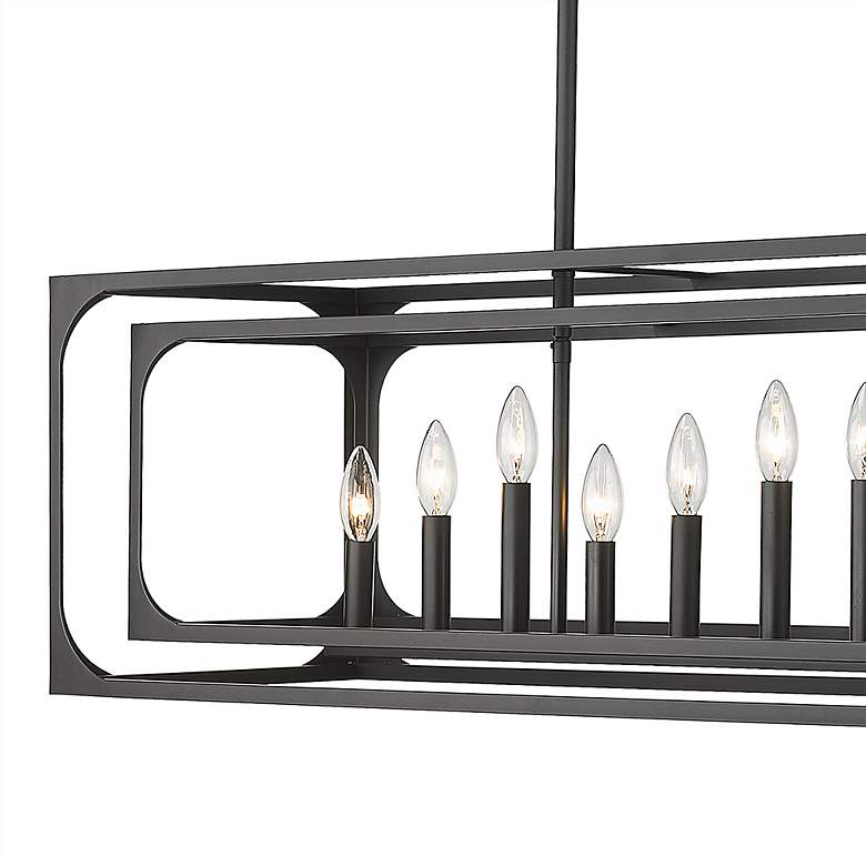 Image 4 Easton 54" Wide Matte Black 13-Light Linear Pendant more views