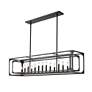 7_Easton 54" Wide Matte Black 13-Light Linear Pendant more views