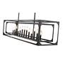 Easton 54" Wide Matte Black 13-Light Linear Pendant in scene