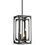 1_Easton 9 1/4" Wide Matte Black 4-Light Mini Chandelier