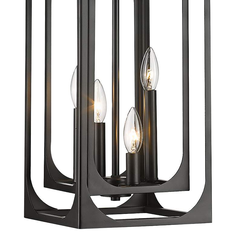 Image 2 Easton 9 1/4" Wide Matte Black 4-Light Mini Chandelier more views