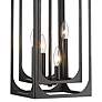 2_Easton 9 1/4" Wide Matte Black 4-Light Mini Chandelier more views