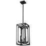 3_Easton 9 1/4" Wide Matte Black 4-Light Mini Chandelier more views