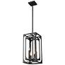 4_Easton 9 1/4" Wide Matte Black 4-Light Mini Chandelier more views