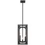 5_Easton 9 1/4" Wide Matte Black 4-Light Mini Chandelier more views