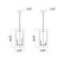 6_Easton 9 1/4" Wide Matte Black 4-Light Mini Chandelier more views
