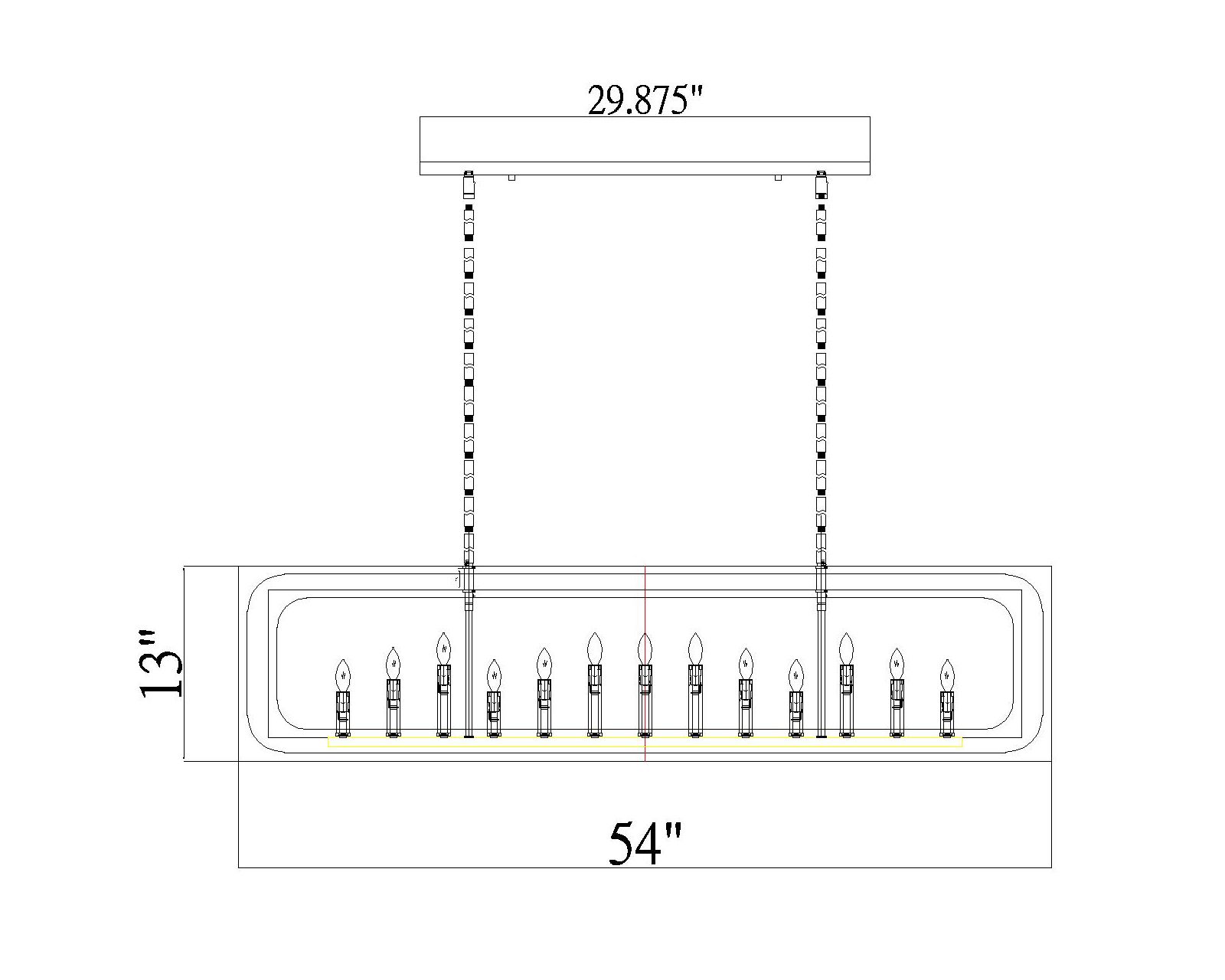 Easton by Z-Lite Rubbed Brass 13 inch 13 Light Island