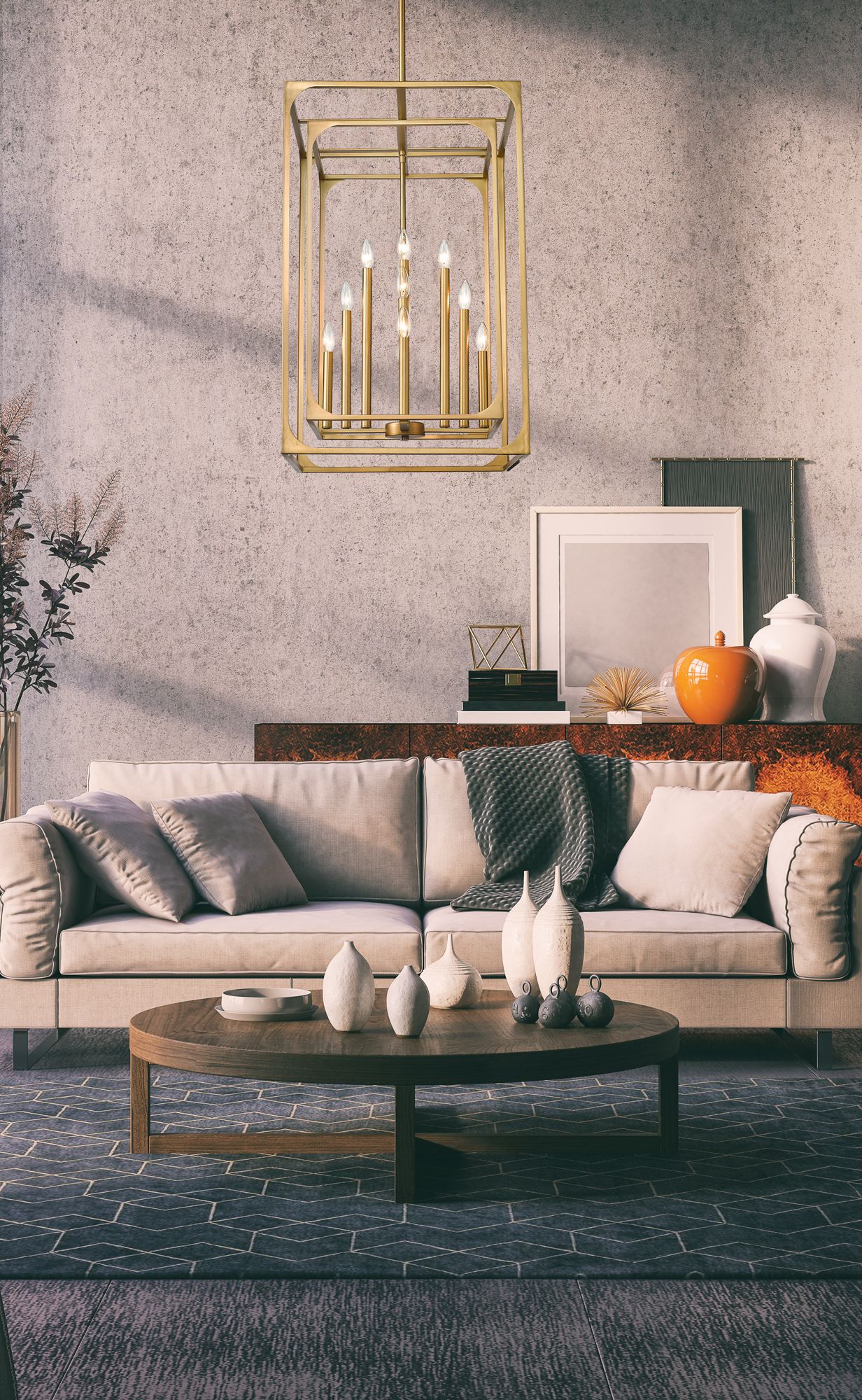 Image 2 Easton by Z-Lite Rubbed Brass 20.5 inch 12 Light Chandelier more views