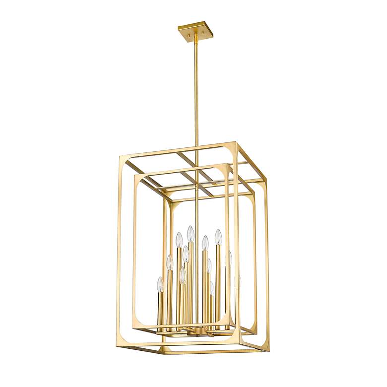 Easton by Z-Lite Rubbed Brass 20.5 inch 12 Light Chandelier - #596X5 ...
