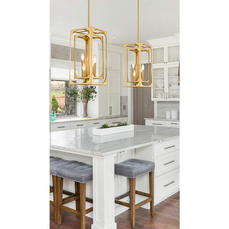Easton by Z-Lite Rubbed Brass 9.25 inch 4 Light Chandelier - #602X5 ...