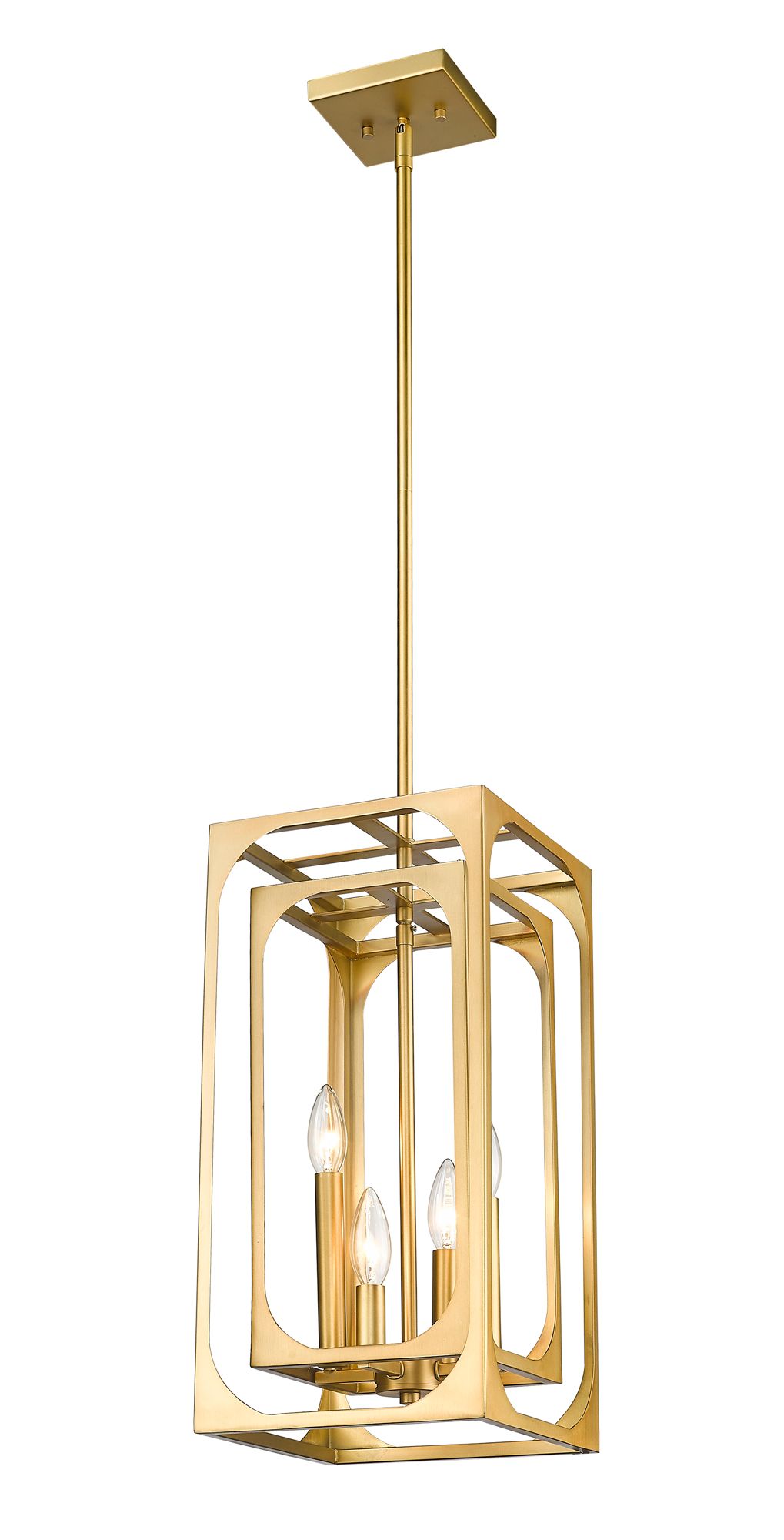 Image 5 Easton by Z-Lite Rubbed Brass 9.25 inch 4 Light Chandelier more views