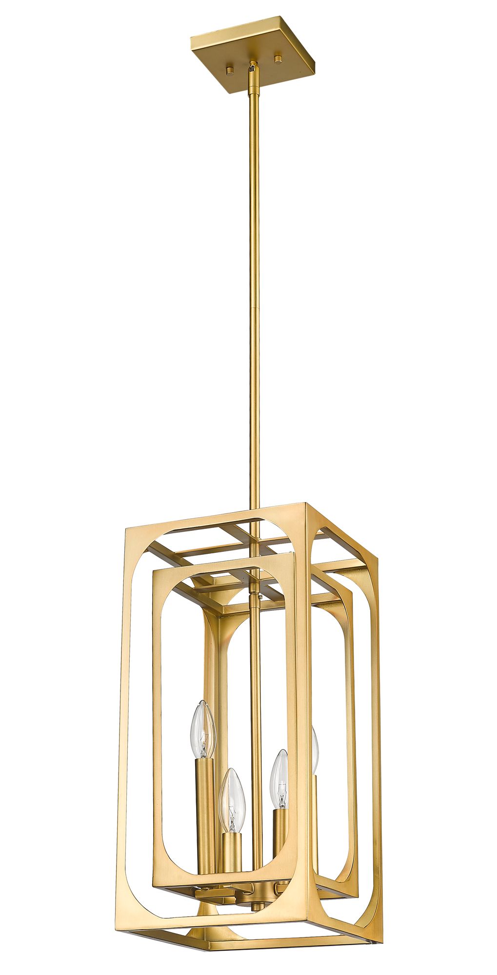 Image 7 Easton by Z-Lite Rubbed Brass 9.25 inch 4 Light Chandelier more views