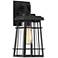 Easton Port 14" High Black Caged Outdoor Wall Light