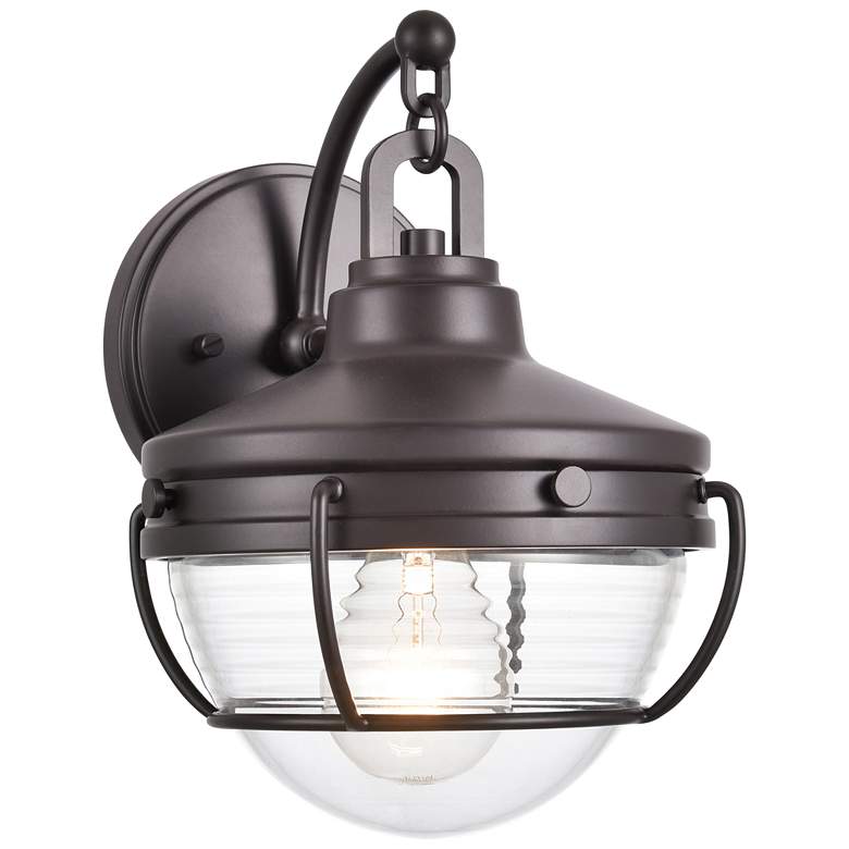 Image 1 Eastport 10" High 1-Light Outdoor Sconce - Oil Rubbed Bronze