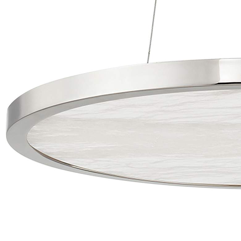 Image 2 Eastport 24" Wide Polished Nickel LED Pendant Light more views