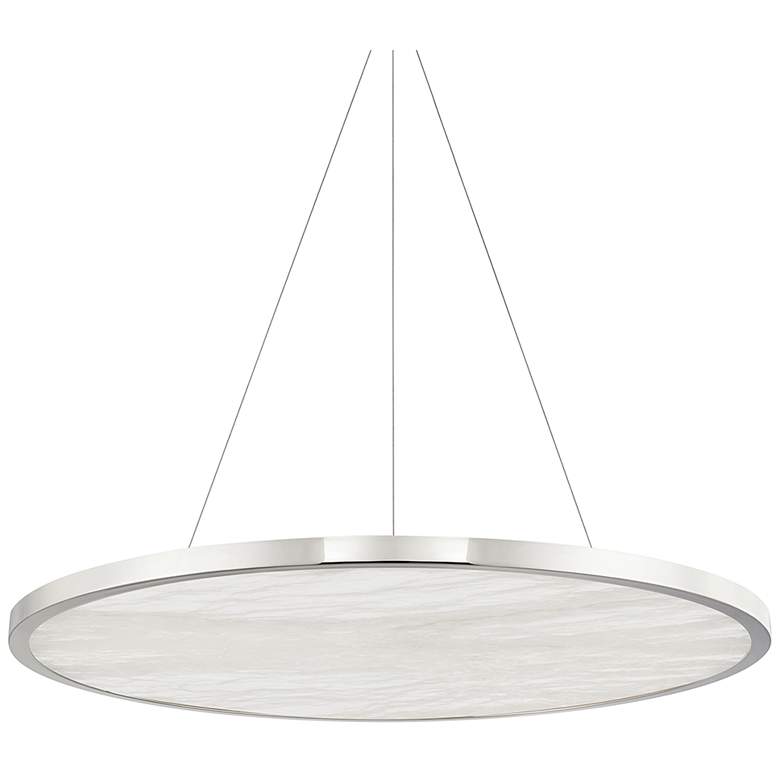 Image 1 Eastport 36" Wide Polished Nickel LED Pendant Light
