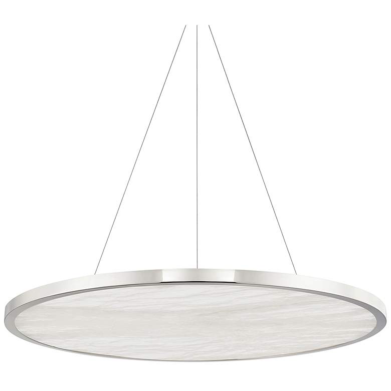 Image 1 Eastport 36 inch Wide Polished Nickel LED Pendant Light