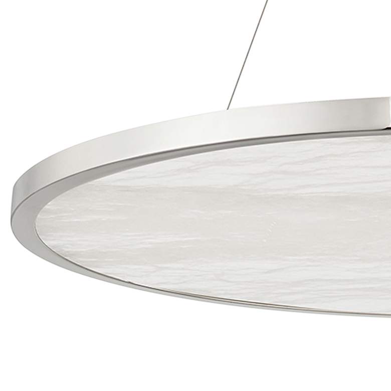 Image 2 Eastport 36" Wide Polished Nickel LED Pendant Light more views