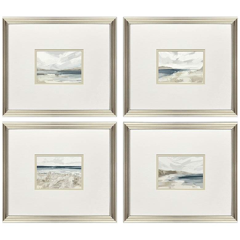 Image 2 Easy Day 16"W x 14"H Framed Art - Set of 4
