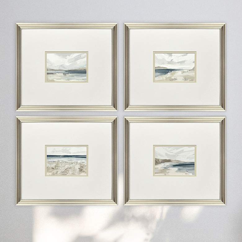 Image 1 Easy Day 16"W x 14"H Framed Art - Set of 4