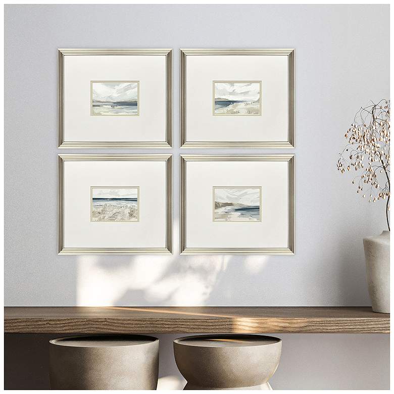 Image 5 Easy Day 16"W x 14"H Framed Art - Set of 4 more views