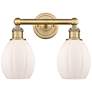 Thumbnail1 of Eaton 12 1/4" High Brushed Brass 2-Light Wall Sconce
