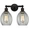 Eaton 15" 2-Light Oil Rubbed Bronze Bath Light w/ Clear Shade