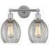 Eaton 15" 2-Light Polished Chrome Bath Light w/ Clear Shade