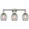 Eaton 23.5" Wide 3 Light Polished Nickel Bath Vanity Light With Clear