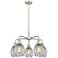 Eaton 23.5" Wide 5 Light Satin Nickel Stem Hung Chandelier With Clear