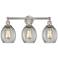 Eaton 24" 3-Light Brushed Satin Nickel Bath Light w/ Clear Shade