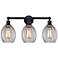 Eaton 24" 3-Light Matte Black Bath Light w/ Clear Shade