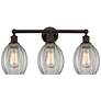 Eaton 24" 3-Light Oil Rubbed Bronze Bath Light w/ Clear Shade