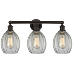 Eaton 24" 3-Light Oil Rubbed Bronze Bath Light w/ Clear Shade