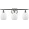 Eaton 26" 3-Light Brushed Satin Nickel Bath Light w/ Matte White Shade