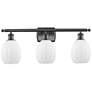 Eaton 26" 3-Light Oil Rubbed Bronze Bath Light w/ Matte White Shade